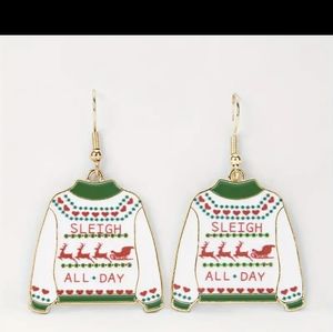 ** BRAND NEW SLEIGH ALL DAY SWEATER EARRINGS